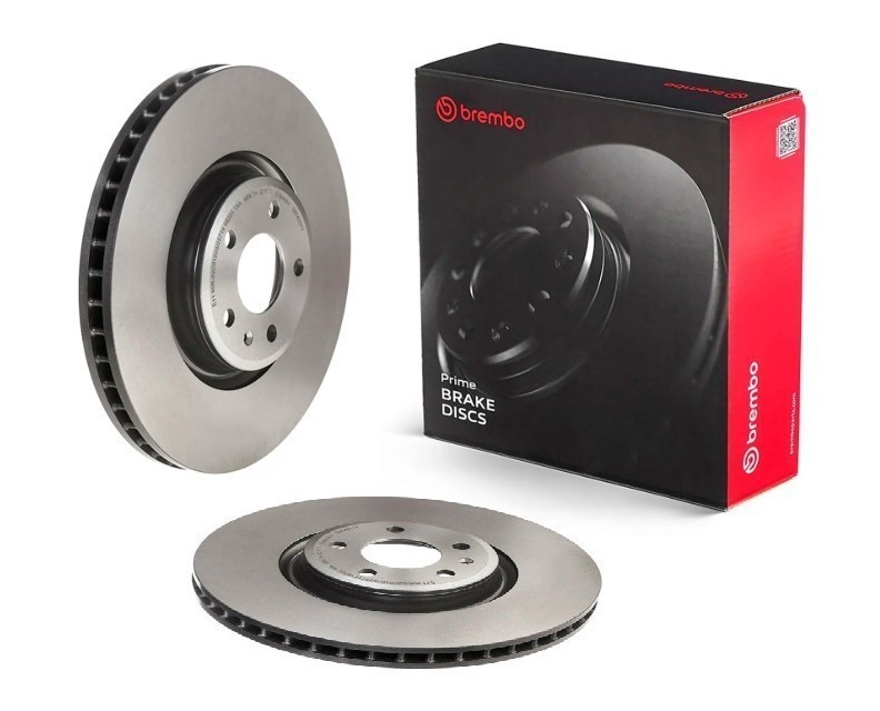 Brembo 09.D423.11 Prime UV Coated Vented Brake Rotors – Front Pair