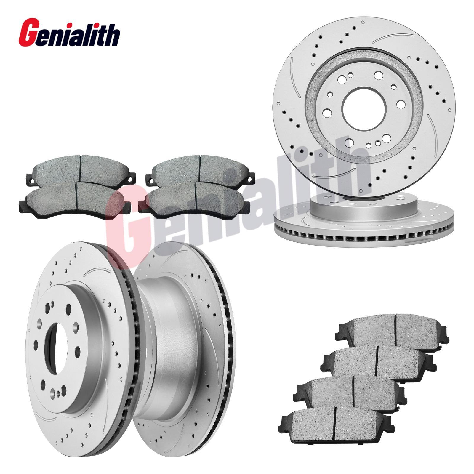 Front Rear Brake Rotors Brake Pads for Chevy Silverado GMC Sierra 1500 Tahoe