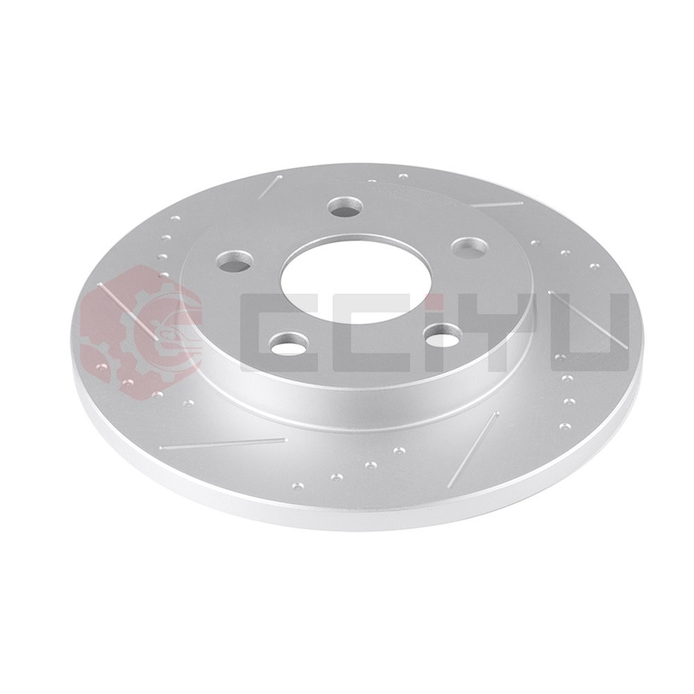 Slotted Rear Brake Rotors & Ceramic Brake Pads For Chevrolet Impala Limited