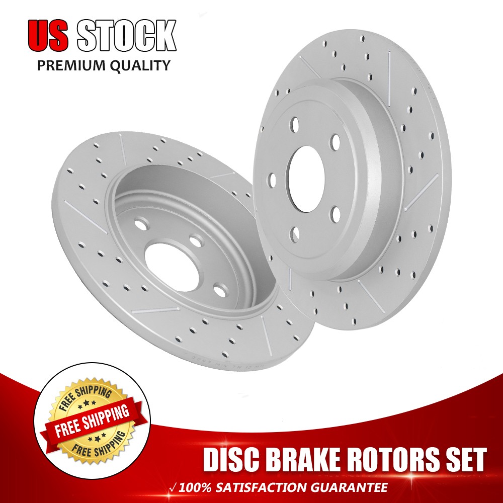 Rear Brake Rotors For 2011 2012 2013 2014-2020 Dodge Durango Jeep Grand Cherokee