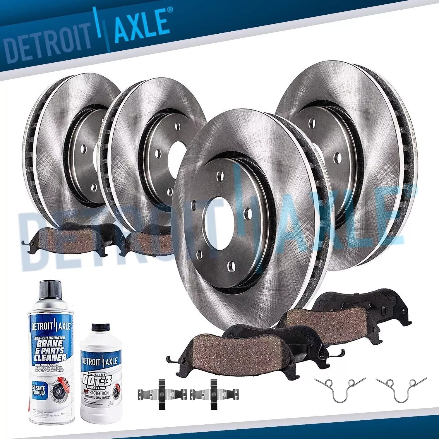 10pc Front & Rear Disc Rotors + Ceramic Brake Pads for 2015-2020 2021 C350E C300