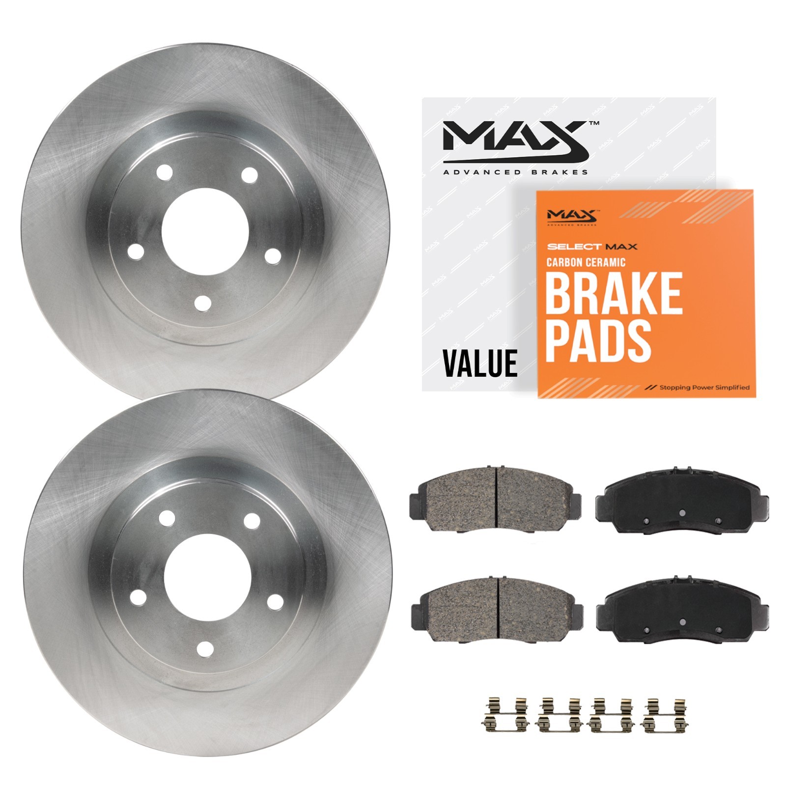 Front Brake Rotors + Ceramic Pads for Acura Integra Legend Honda Prelude CR-V