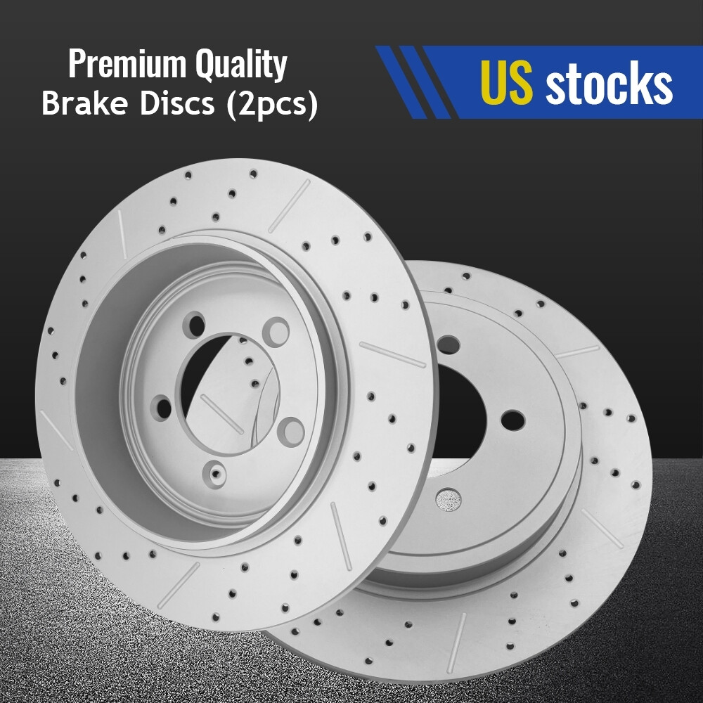 Rear Disc Drilled Brake Rotors for Ford Explorer Sport Trac Mercury Mountaineer