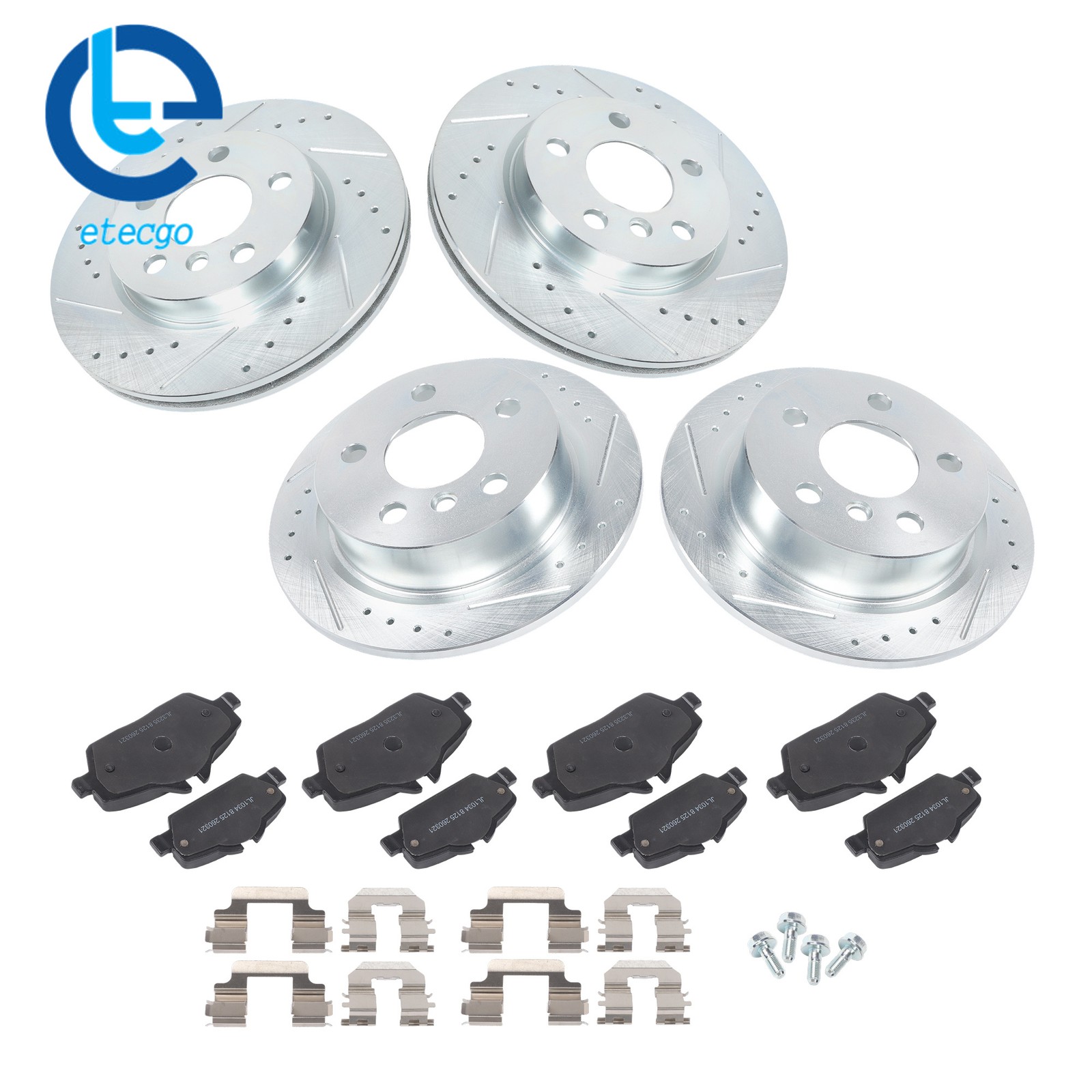 For Mini Cooper F56/F57 2015-2016 L3 1.5L Drilled Brake Rotor & Brake Pads