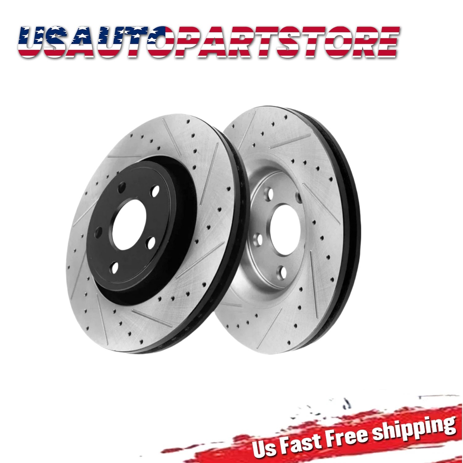 305mm Front Drilled Slotted Brake Rotors for Isuzu Ascender 2004 2005 – 2006