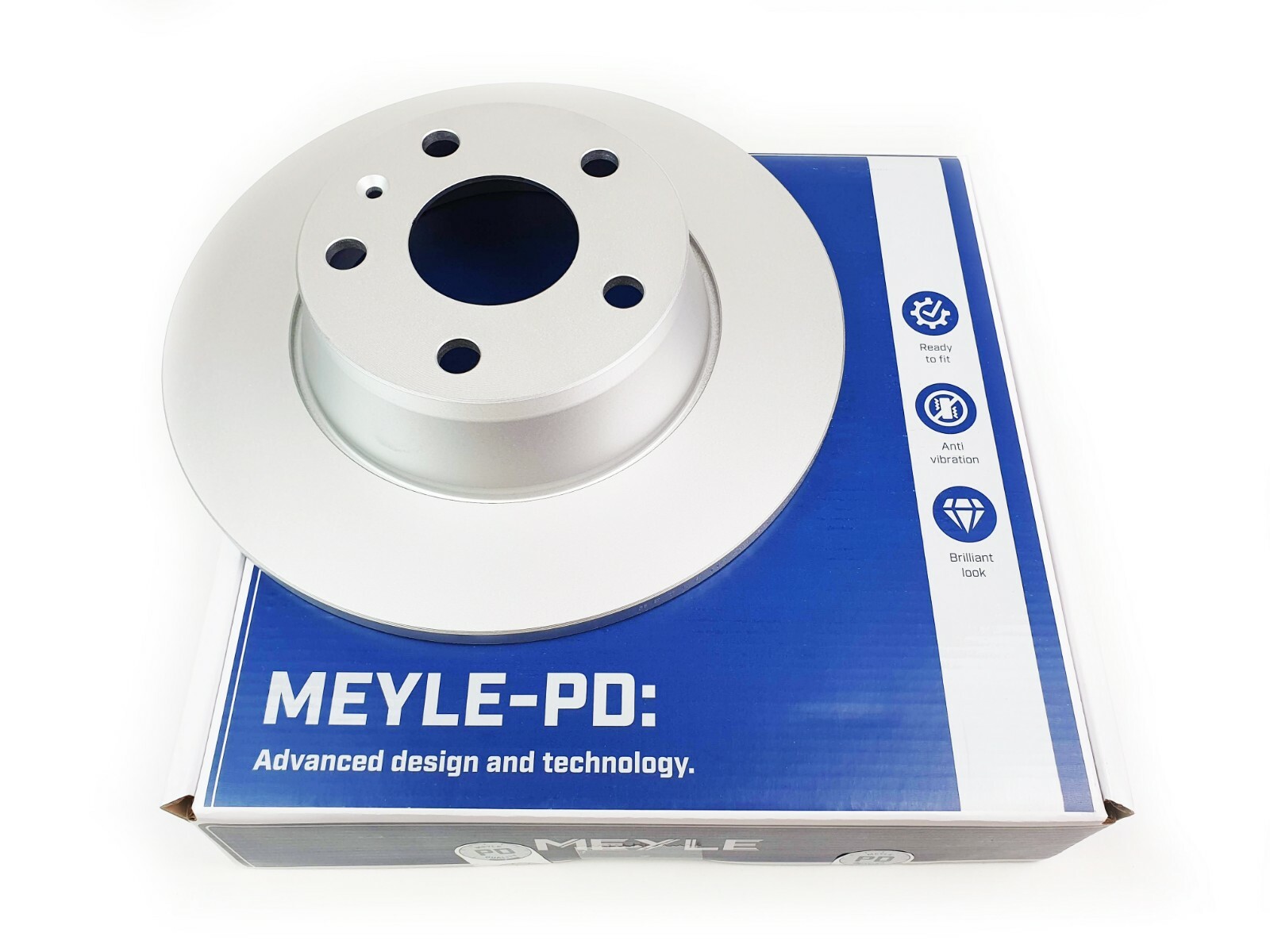 2X Meyle PD Rear Brake Discs Set Pair 286mm X 12mm Solid – Audi TT MK2 8J
