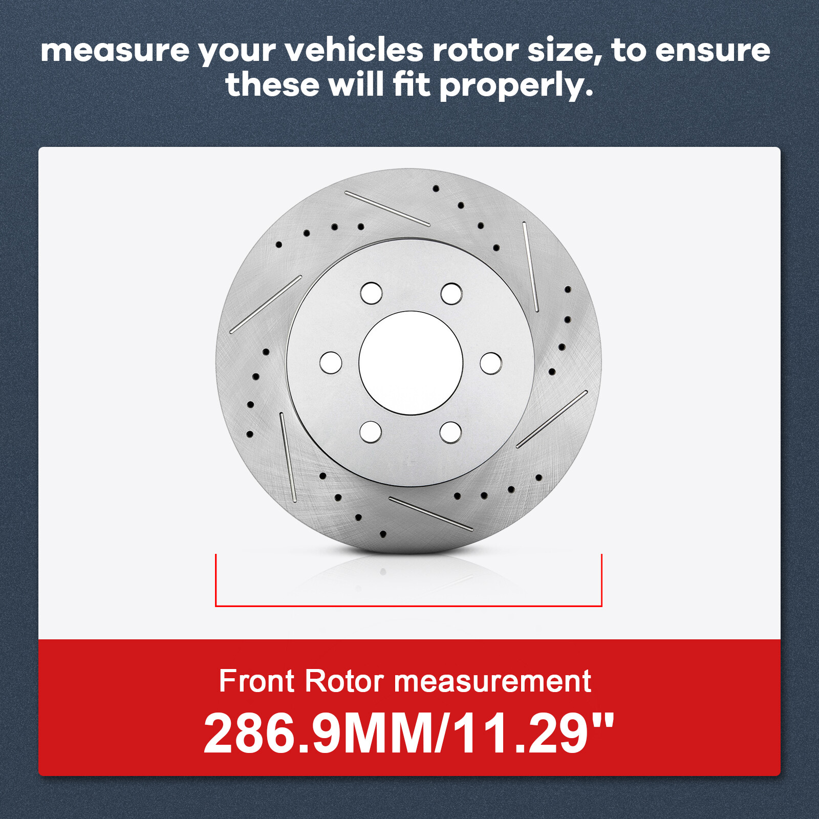 FOR 2000-2002 DODGE DURANGO DAKOTA DRILLED ROTORS FRONT ROTORS + BRAKE PADS USA