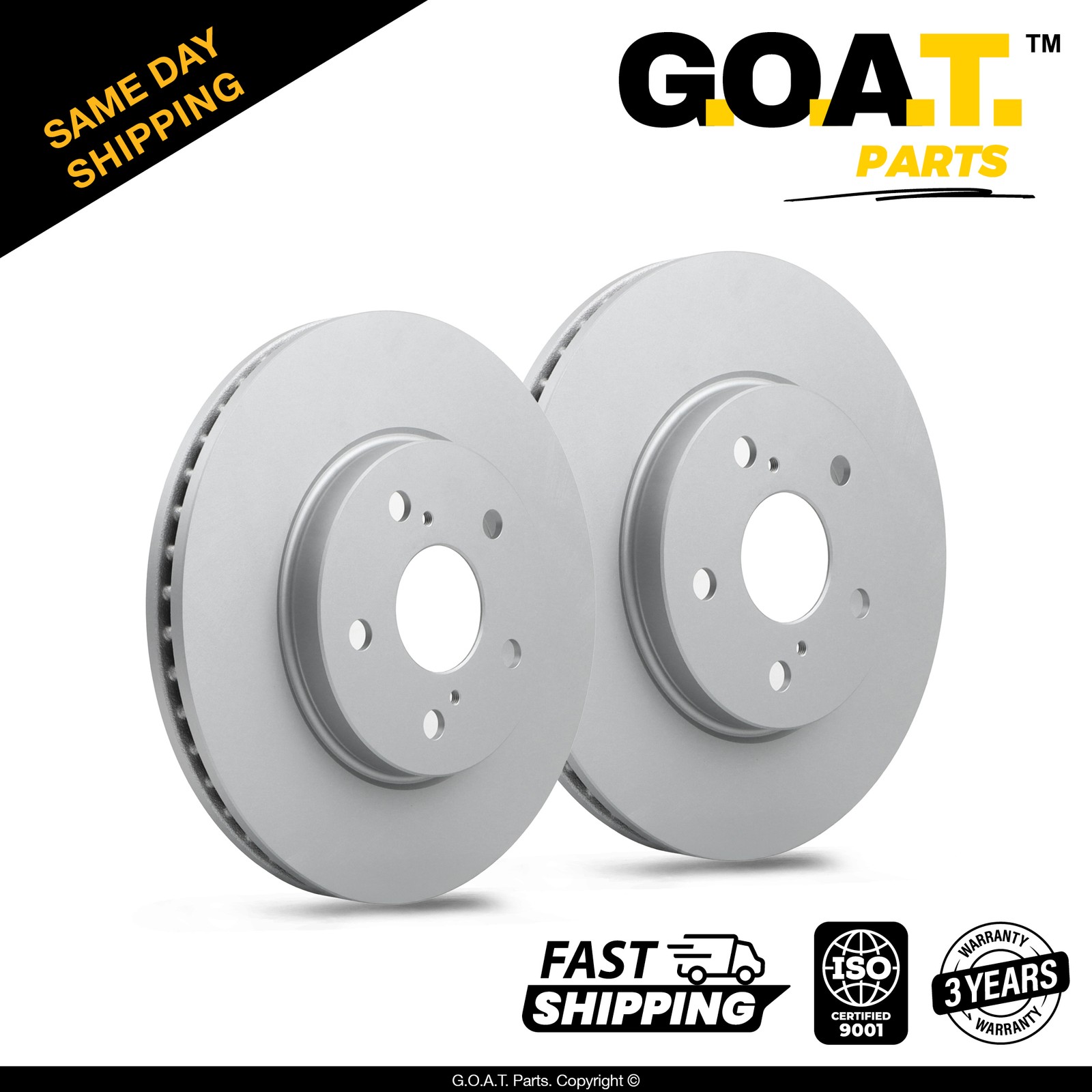 Front Brake Rotors Set for 21-25 Lexus ES250 19-25 ES300h Toyota Avalon 12.01 in