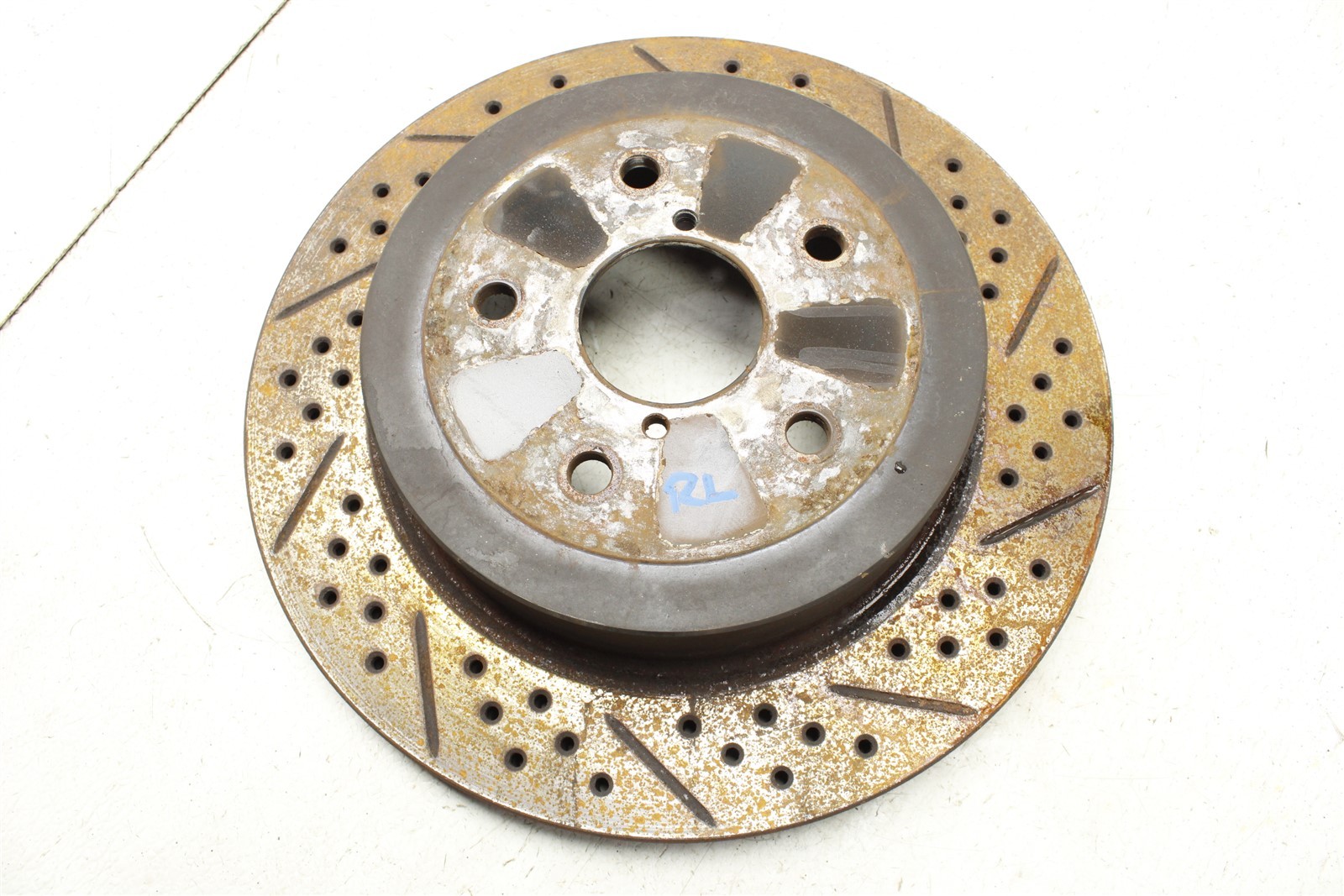 Rear Slotted Rotor SINGLE for Subaru Impreza WRX STI 05-07