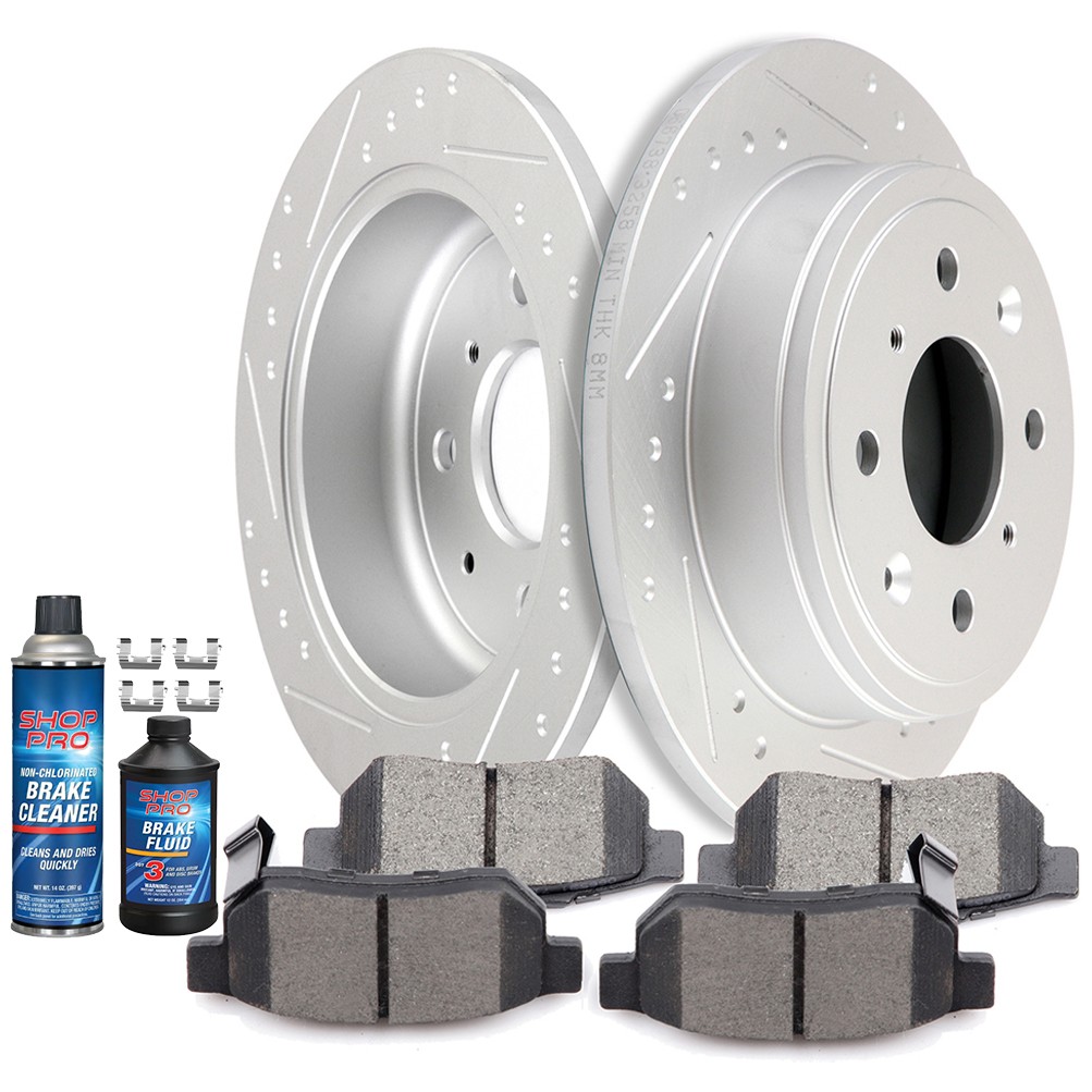 Rear Brake Pads And Rotors Fits Acura Integra Honda Civic del Sol 1993-97 239mm