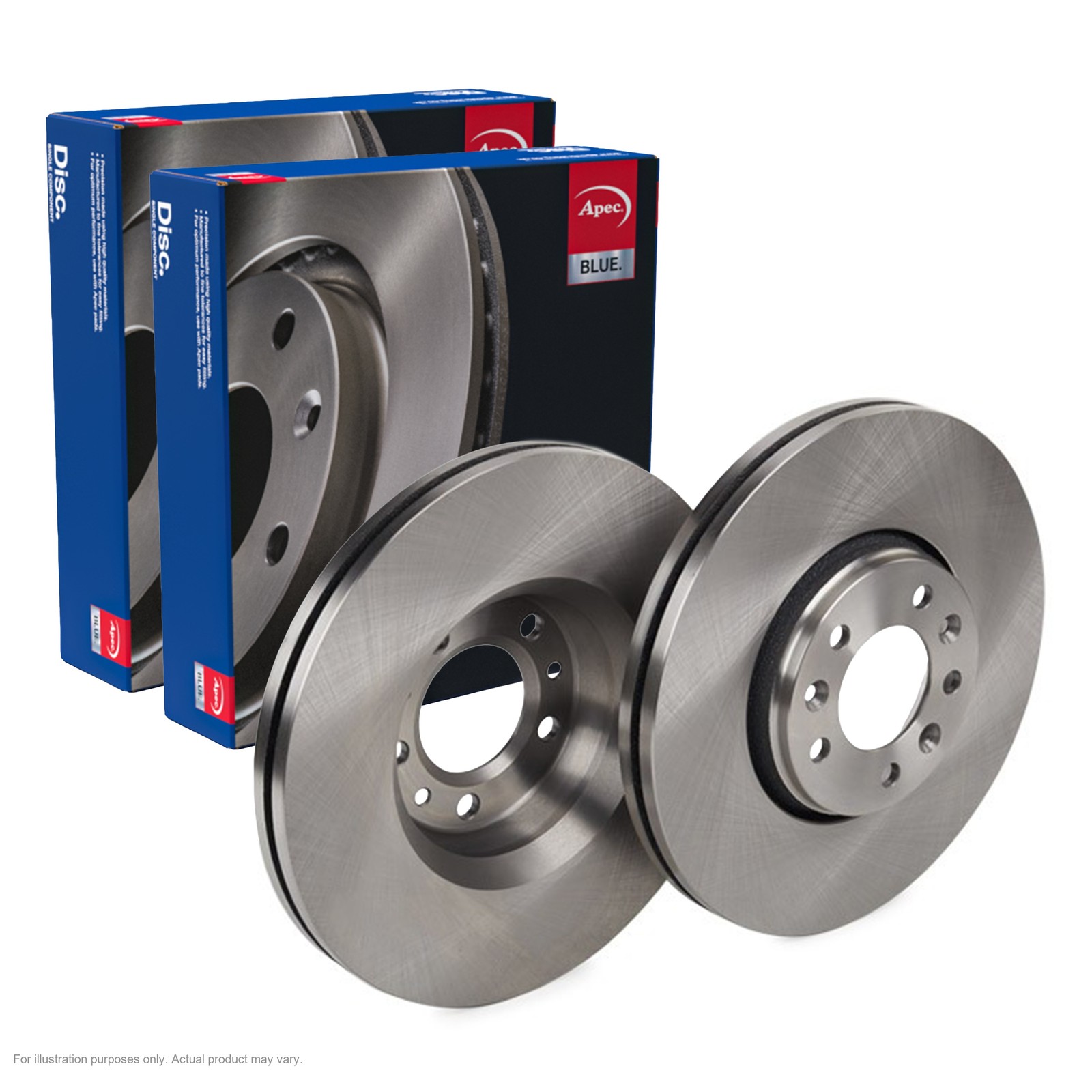2X APEC Front Brake Discs for FIAT SCUDO Platform/Chassis 304mm Vented SDK6149