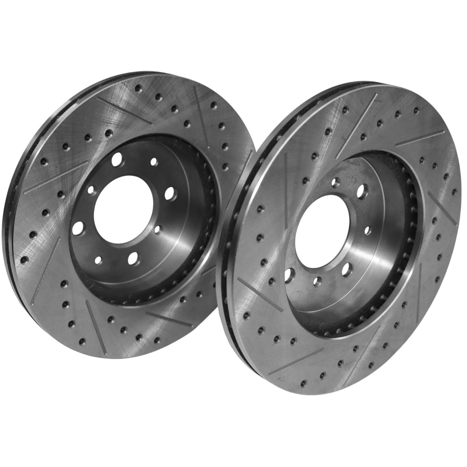2x Front Drilled Rotors for Honda Civic 90-05 Fit Insight Acura EL 97-05 Integra
