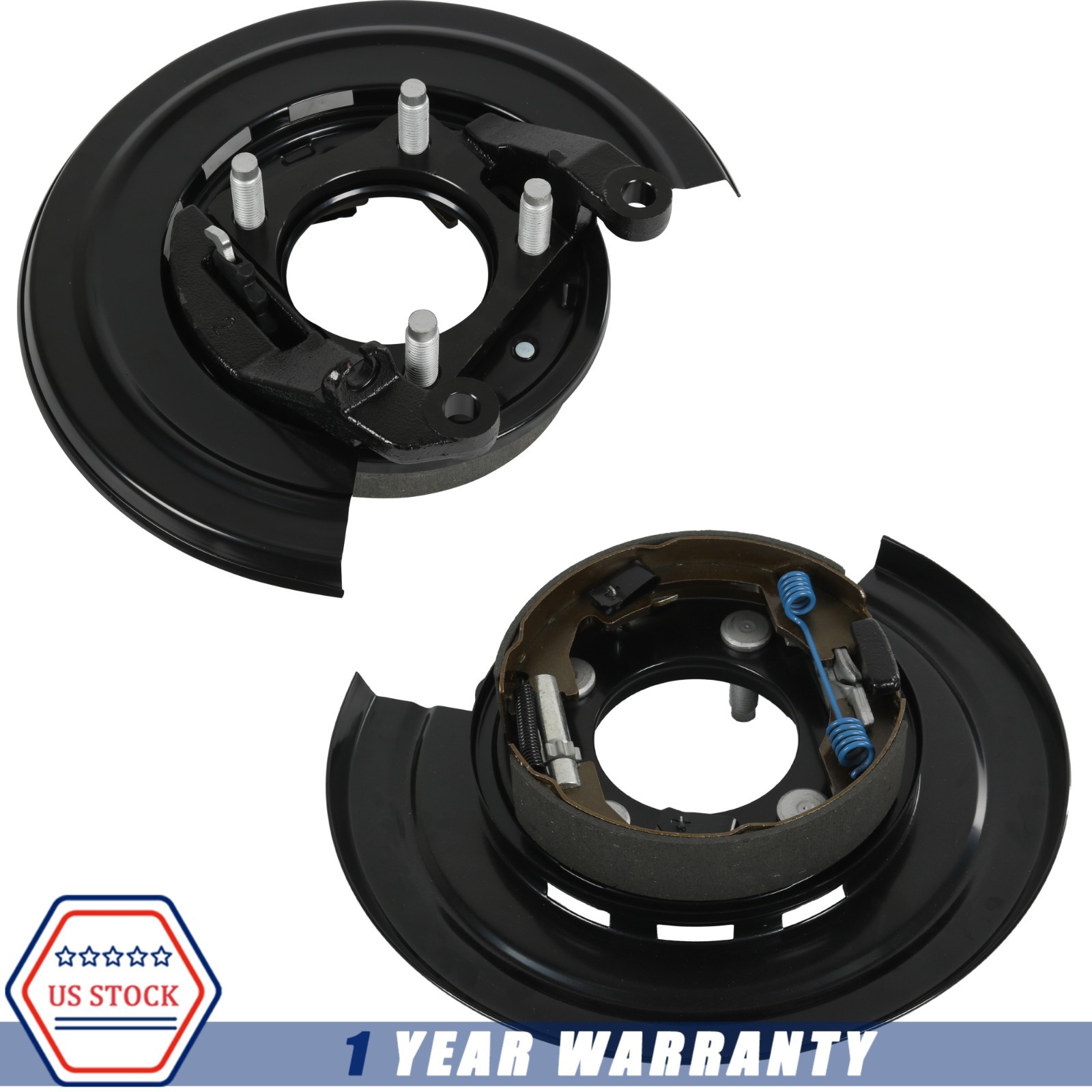 Rear Left & Right Loaded Brake Backing Plate 926-272 For Ford F-Series 2005-2012