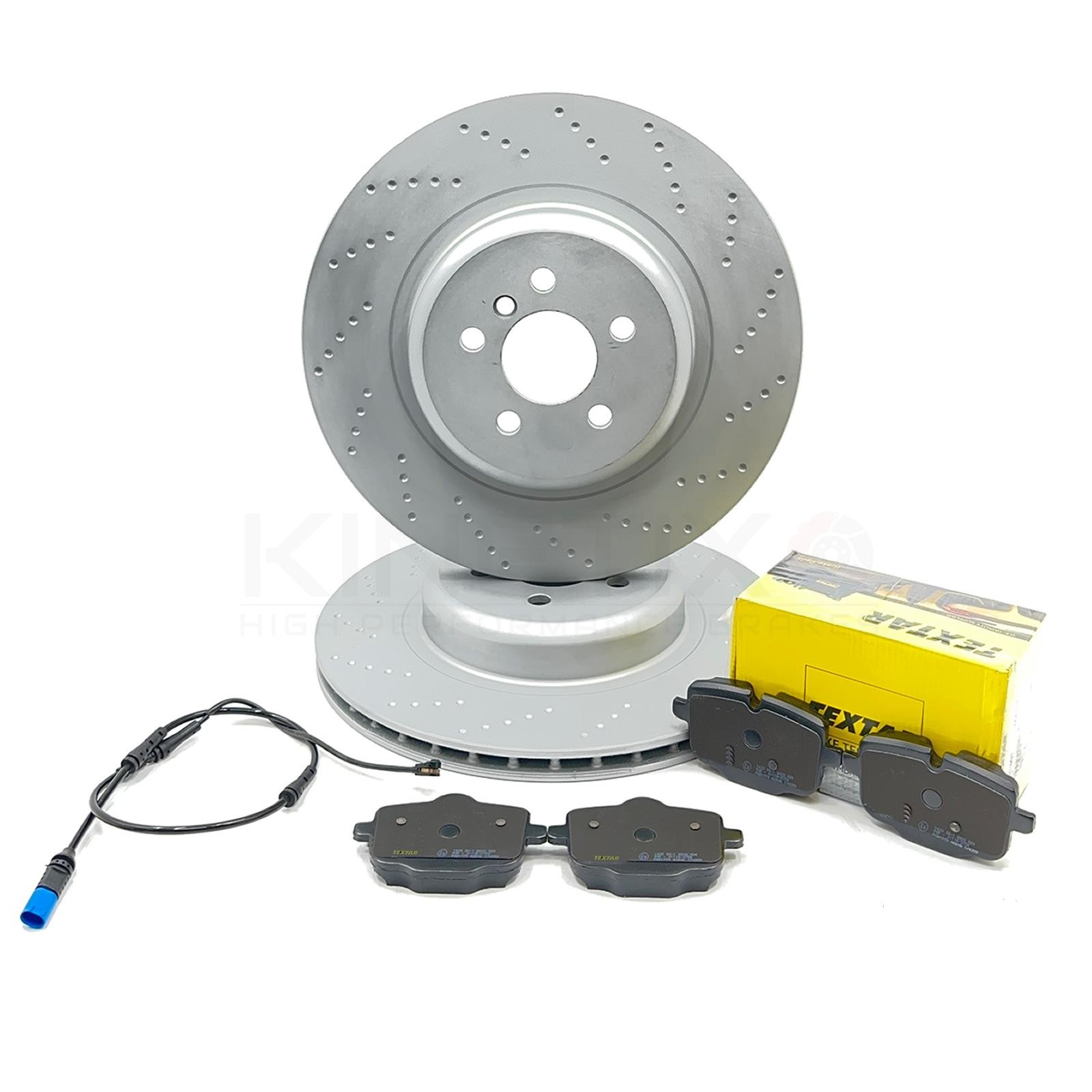FOR BMW 740d Ld G11 G12 M SPORT REAR BRAKE DISCS TEXTAR PADS 370mm