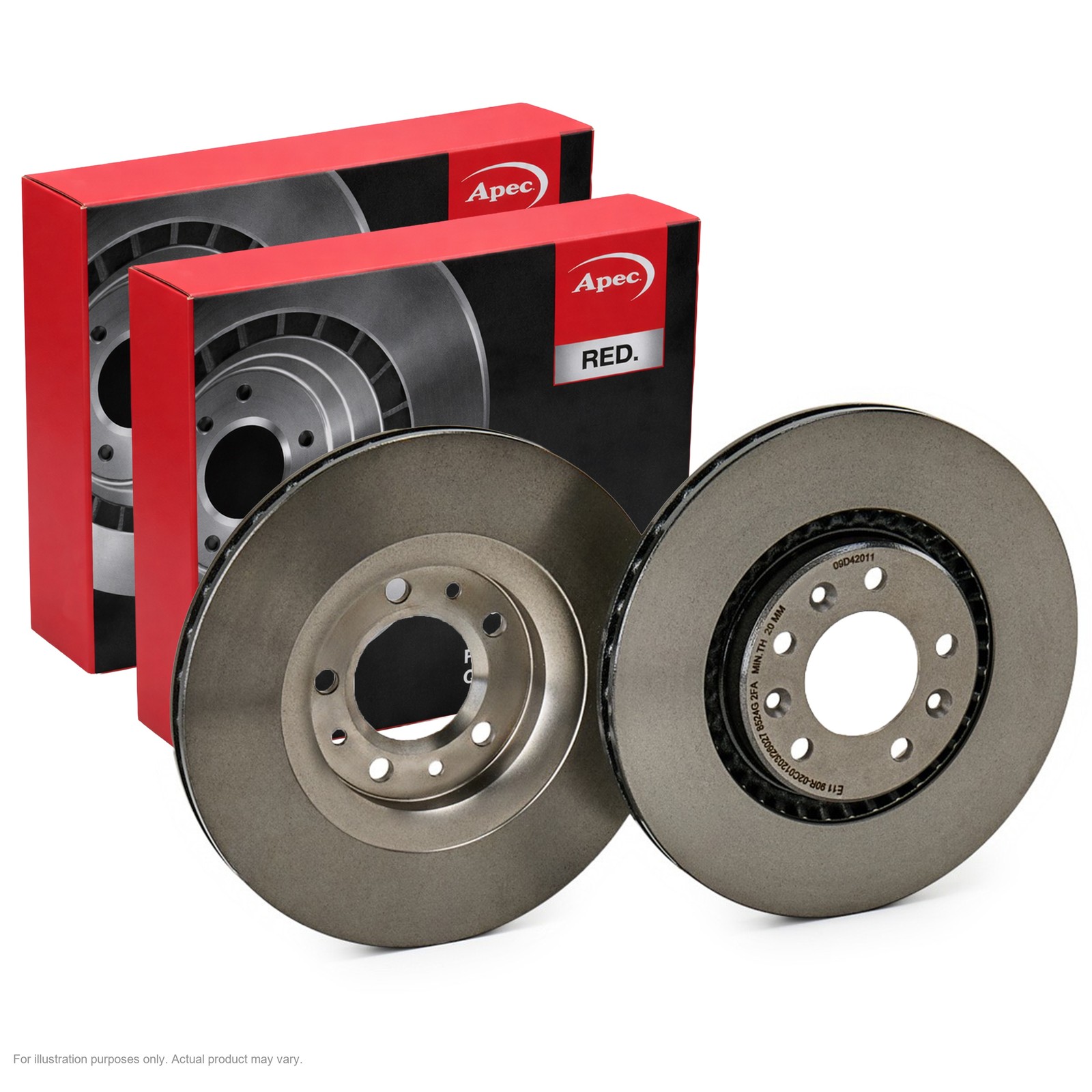 2X APEC Rear Brake Discs for TOYOTA PROACE Platform/Chassis 294mm Vented DSK3335