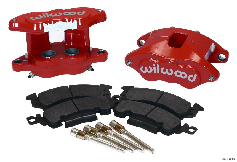Wilwood D52 Rear Caliper Kit – Red, 2-Piston Replacement for Custom Applications