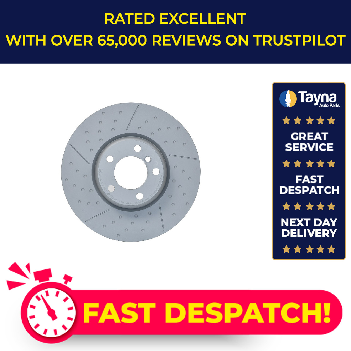 2x Brake Discs Pair Vented fits BMW 116 F20, F21 Front 1.5 1.6 11 to 19 340mm