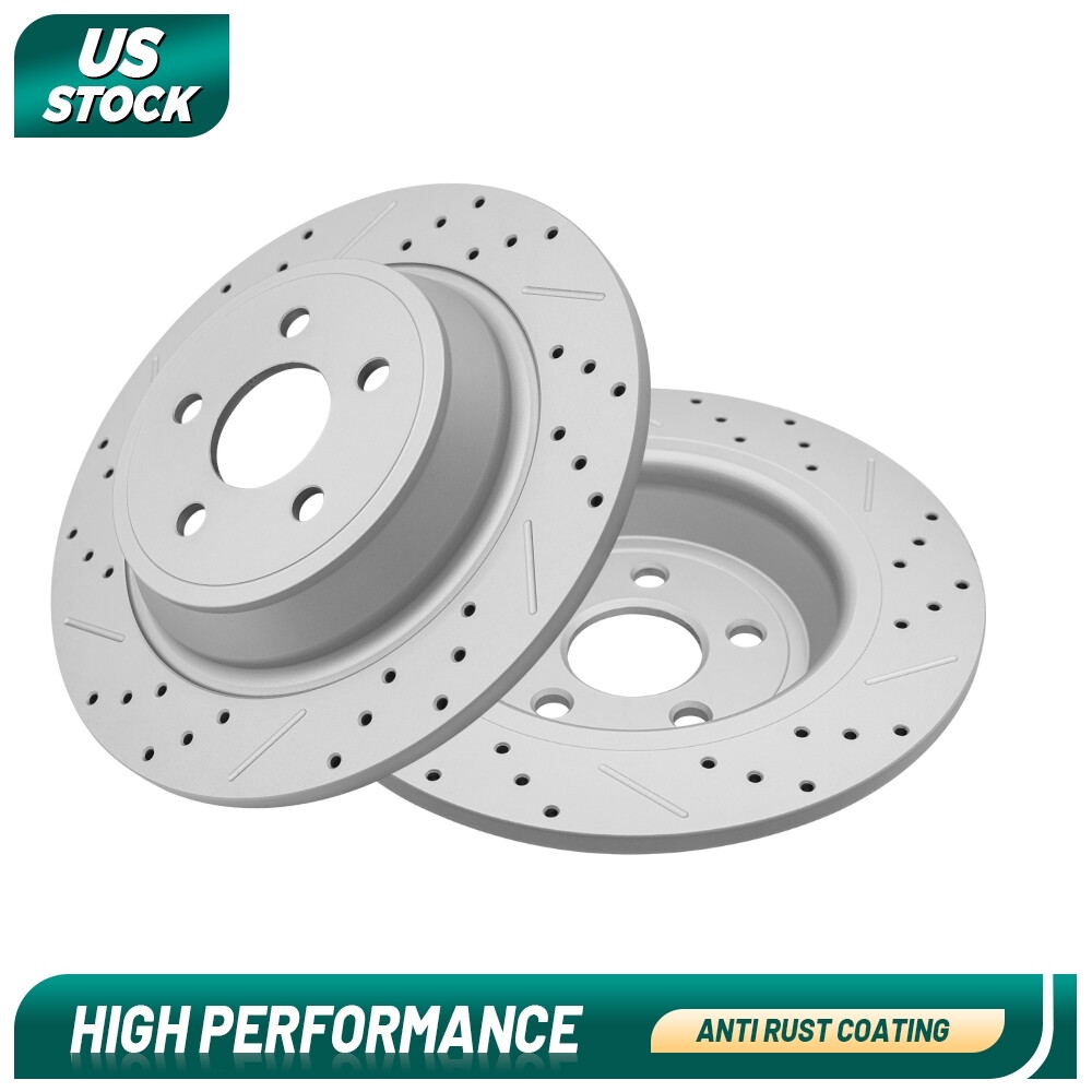 Rear Disc Brake Rotors For Ford Edge Fusion Lincoln MKX MKZ Continental Nautilus