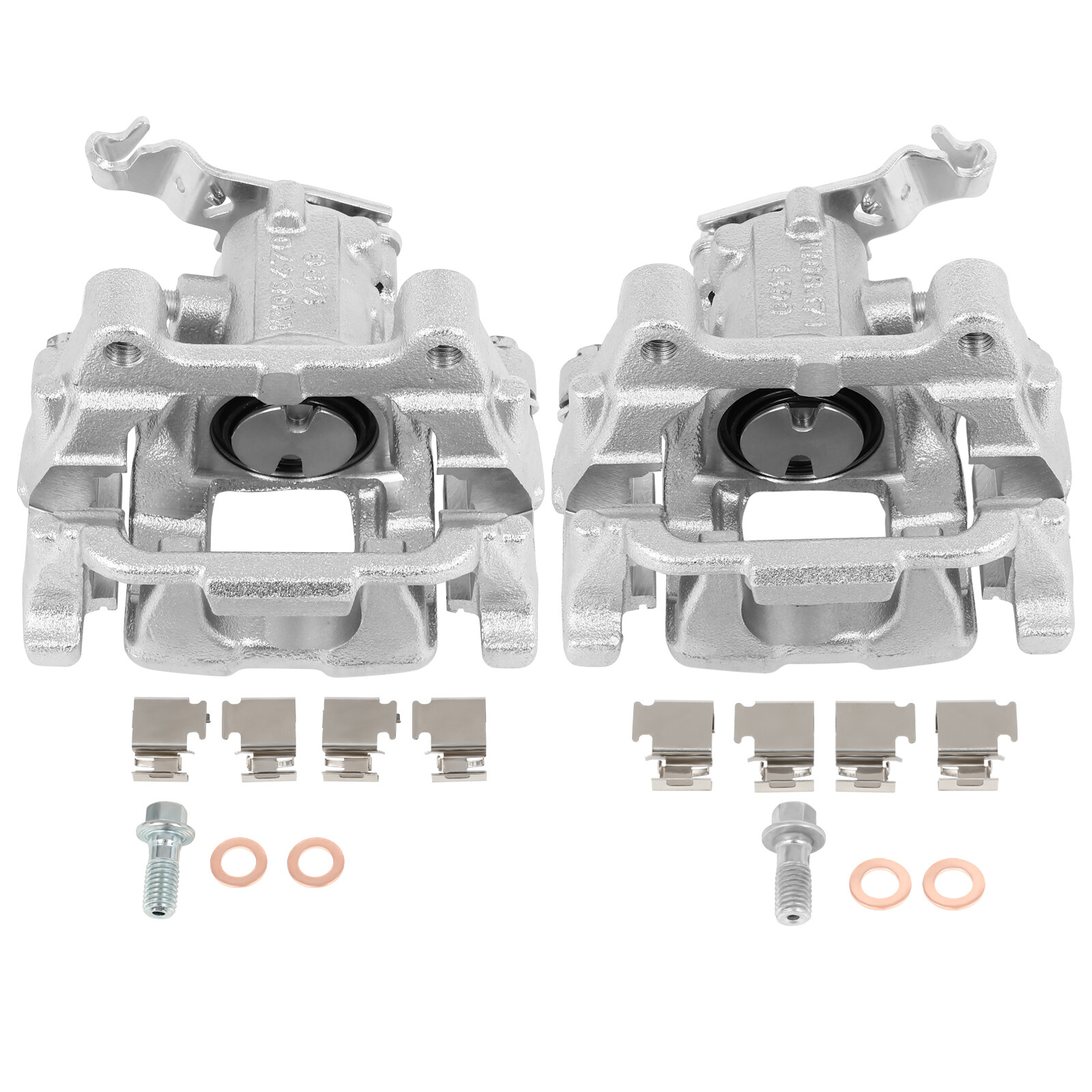 Rear Left Right Brake Calipers w/ Bracket 2pcs For 2011-2016 Volkswagen Eos