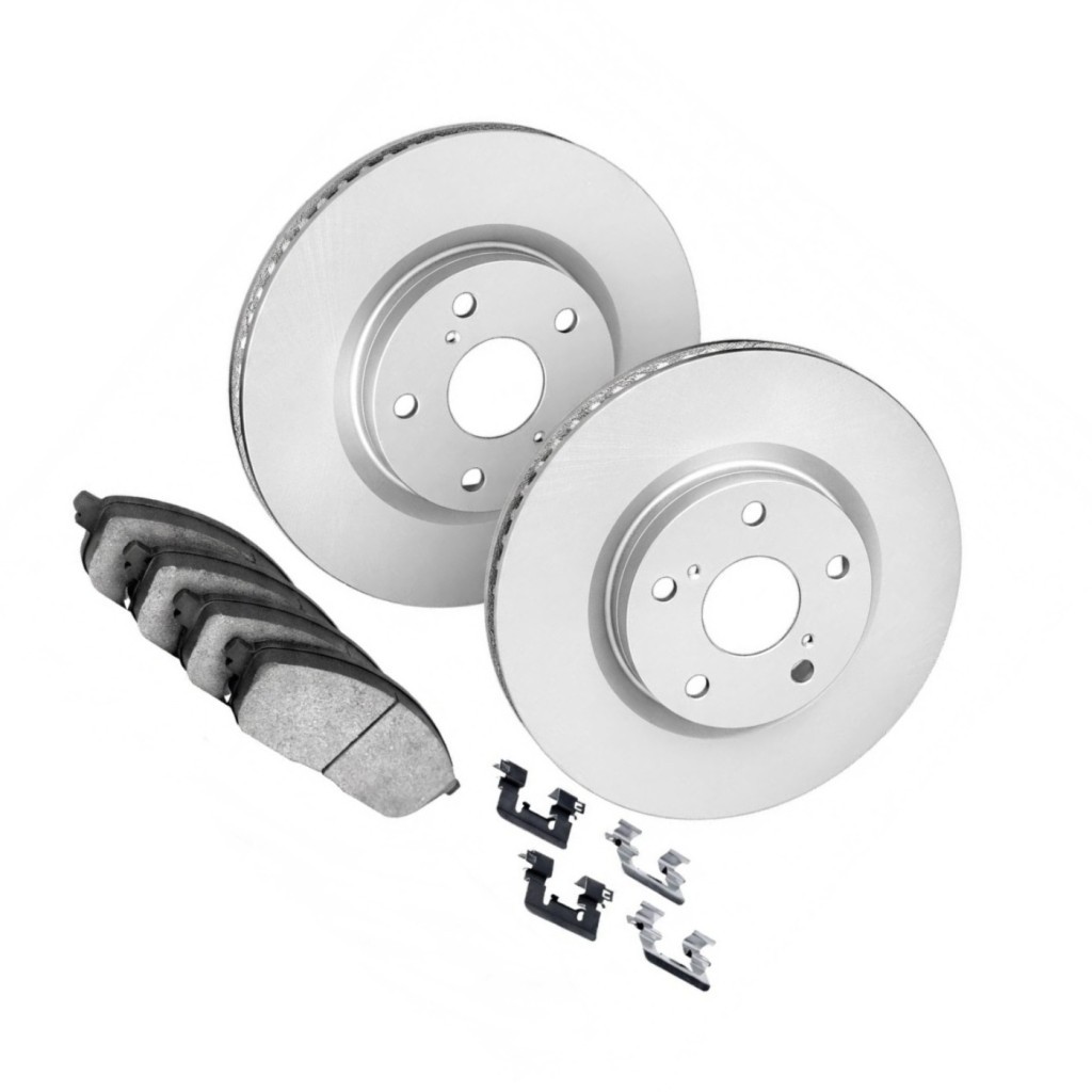 For Audi A6 2012 2013 Brake Set Front | Cast Iron | Ceramic Pads | Plain Style