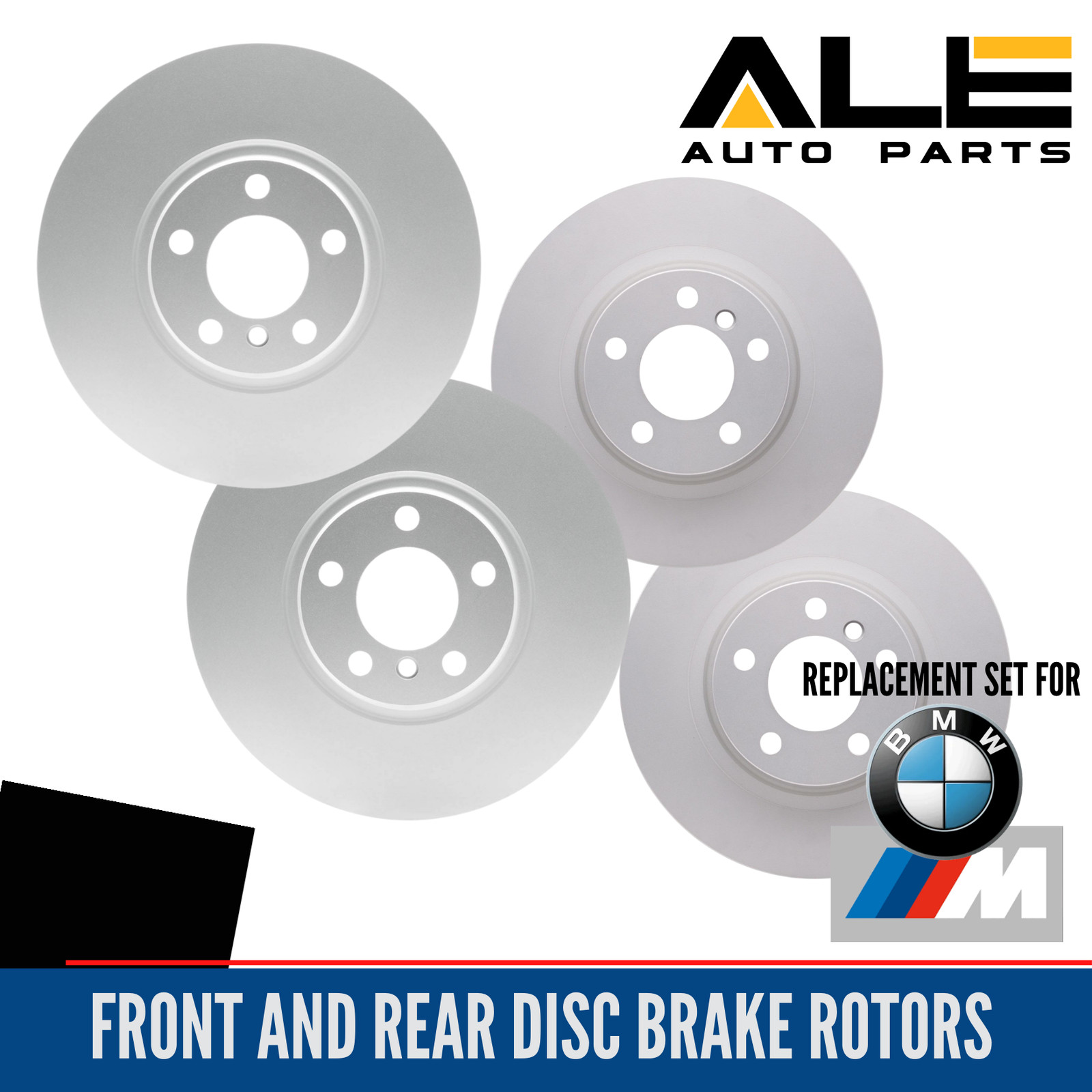 Front & Rear Geo Coated Disc Brake Rotors for BMW X4 M40i 2016-2018