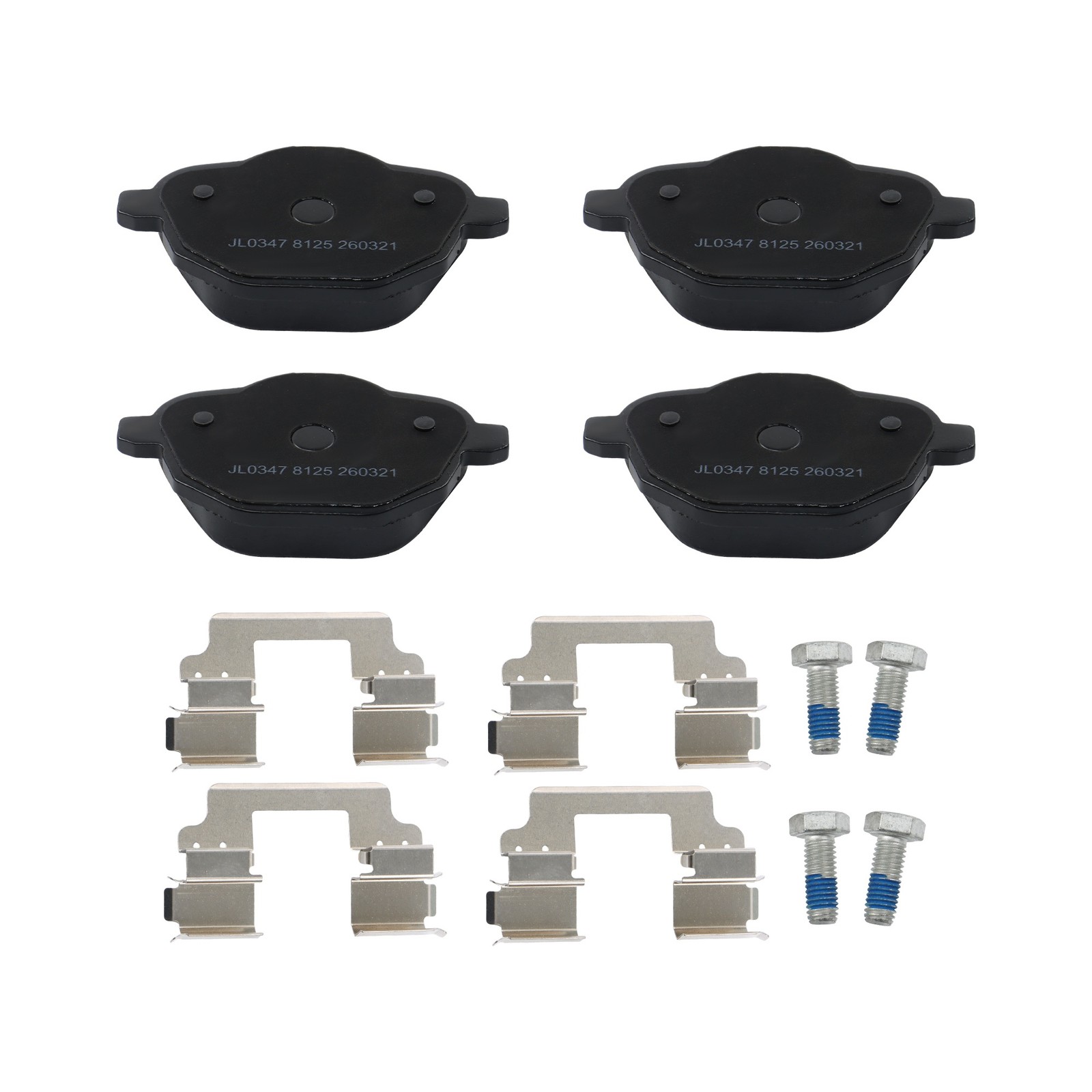 LABLT Rear Disc Brake Rotor & Ceramic Brake Pad 6Pcs For BMW 535d 535i xDrive