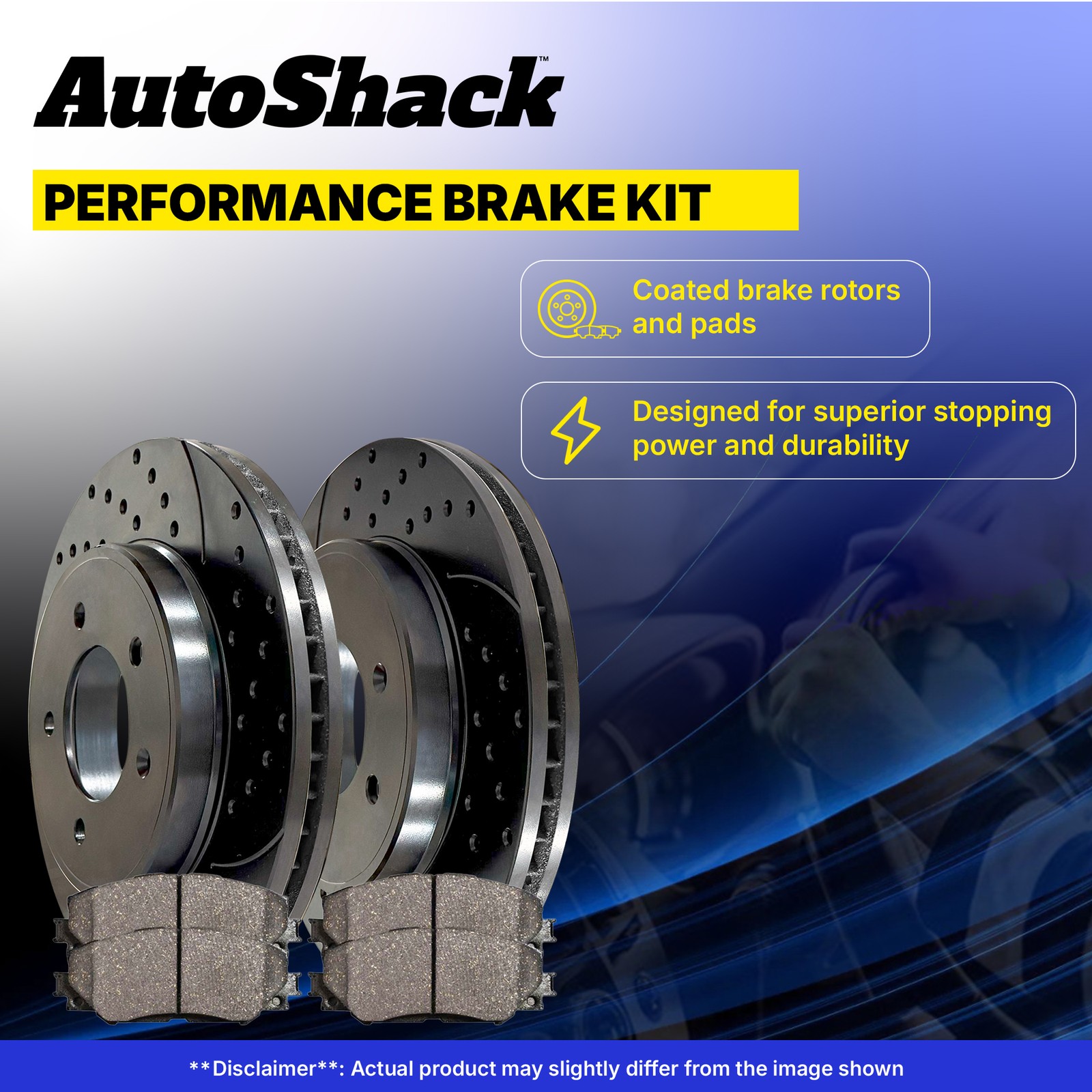 Rear Drilled Slotted Brake Rotors Premium Ceramic Pads for Dodge Durango 2020