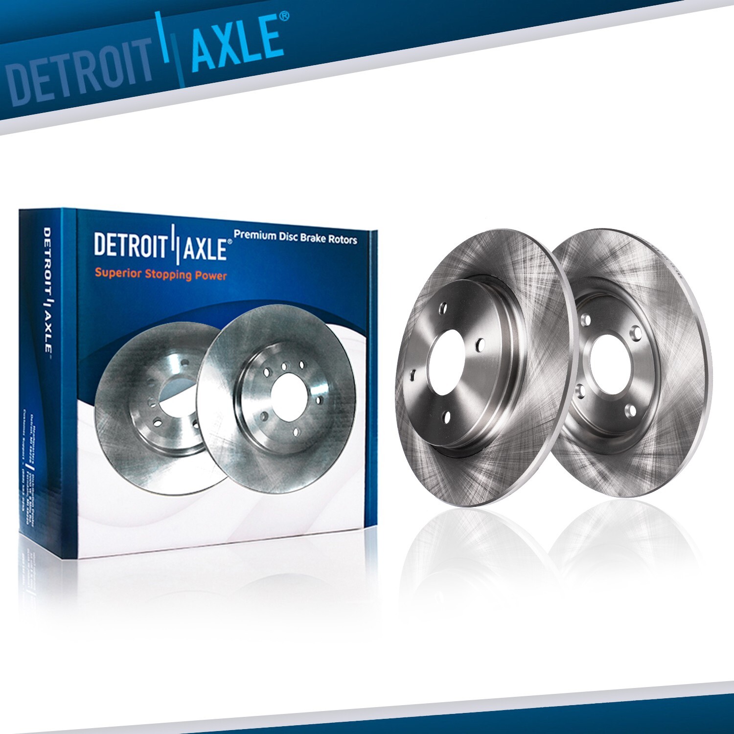 10.20 inch (259mm) Pair Rear Disc Brake Rotors for 2006-2015 Mini Cooper 4 Stud