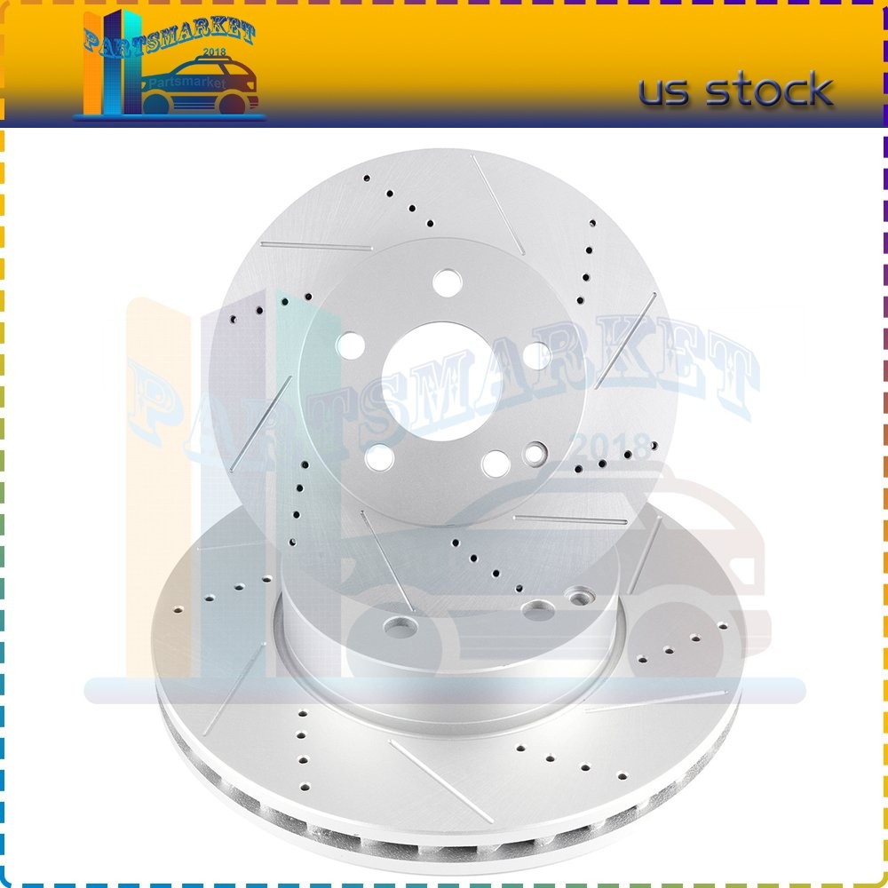 Front Disc Brake Rotors Fits Mercedes-Benz C250 C300 SLK250 G3000 Casting Vented