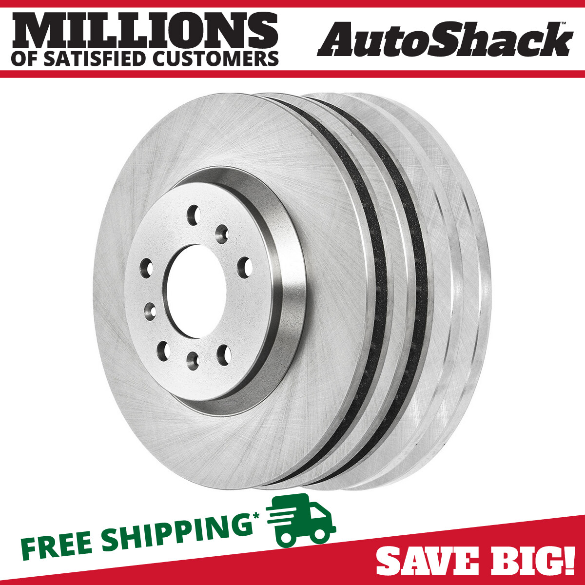 Front & Rear Brake Rotors Set of 4 for 2006-2011 Buick Lucerne 3.8L 3.9L V6