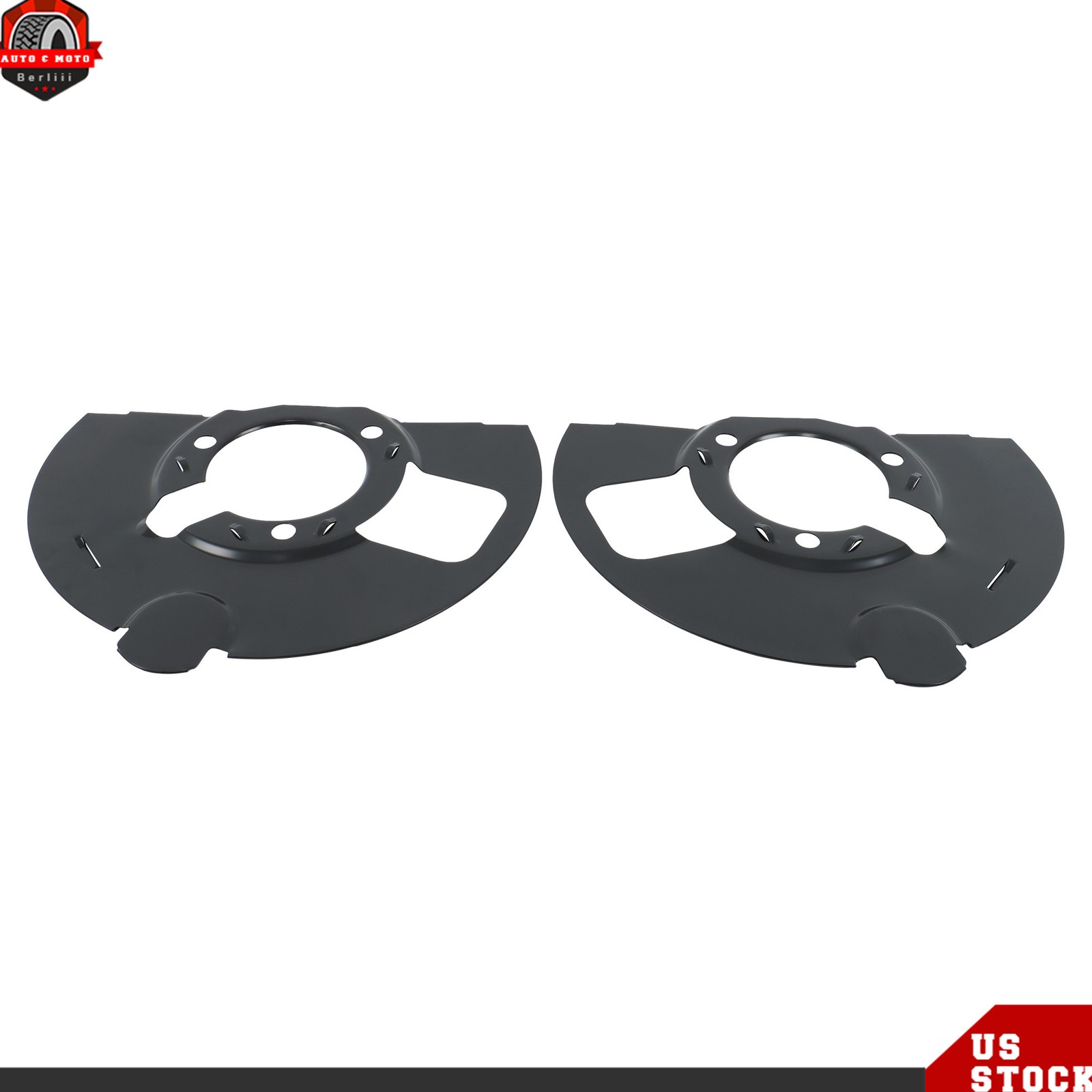 Front Driver & Passenger Side Brake Dust Shields For Chevrolet GMC 2014-19 2020