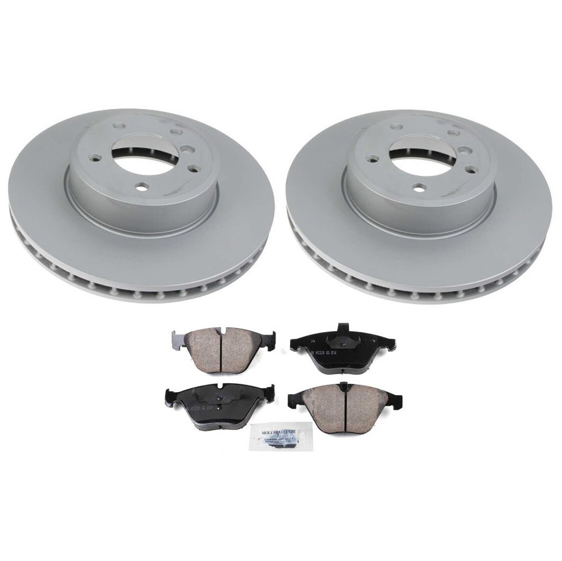 SHW Performance Front 324mm Disc Rotors Akebono Pads For BMW E60 E61 5 Series L6