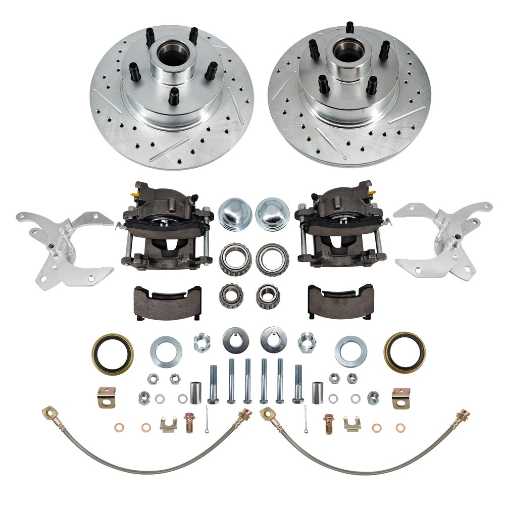 11 Inch Front Disc Brake Conversion Kit 5 on 4.5″ Bolt For Ford Cars 1954-1956