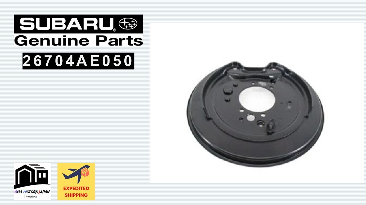Subaru OEM 26704AE050 Driver Rear Brake Splash Shield Dust Backing Plate JDM