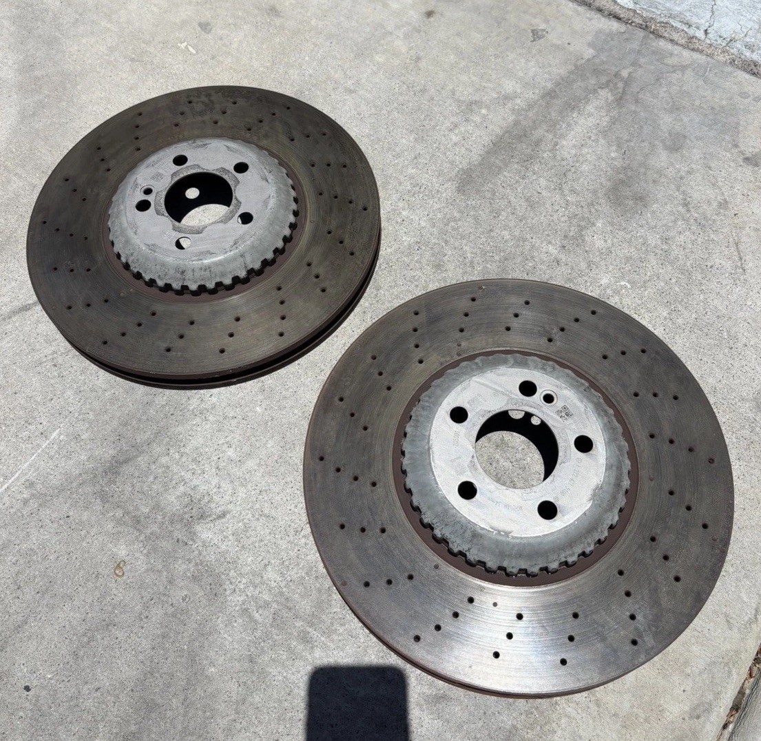 Set Front Left Right Disc Brake Rotor OEM 2224215100 Mercedes S550 W222 2014-20