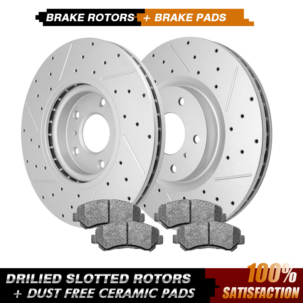 Front Brake Rotors + Brake Pads for Nissan 350Z 370Z Infiniti QX70 QX50 G35 G37