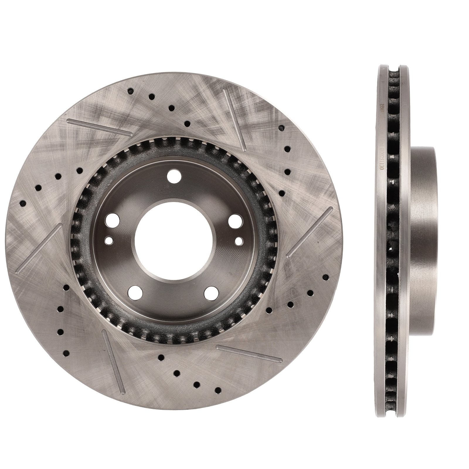 2X For Kia Seltos 2021-2022 For Kia Soul 2014-2022 Front Soltted Brake Rotors