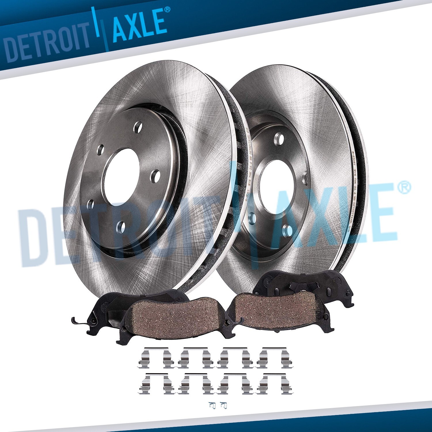 Front Disc Rotors Ceramic Brake Pads Kit for 2002 – 2004 2005 2006 Toyota Camry