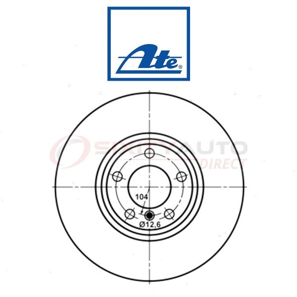 ATE 430233 Disc Brake Rotor for BD180578 92264925 34116792223 150.2903.20 bp
