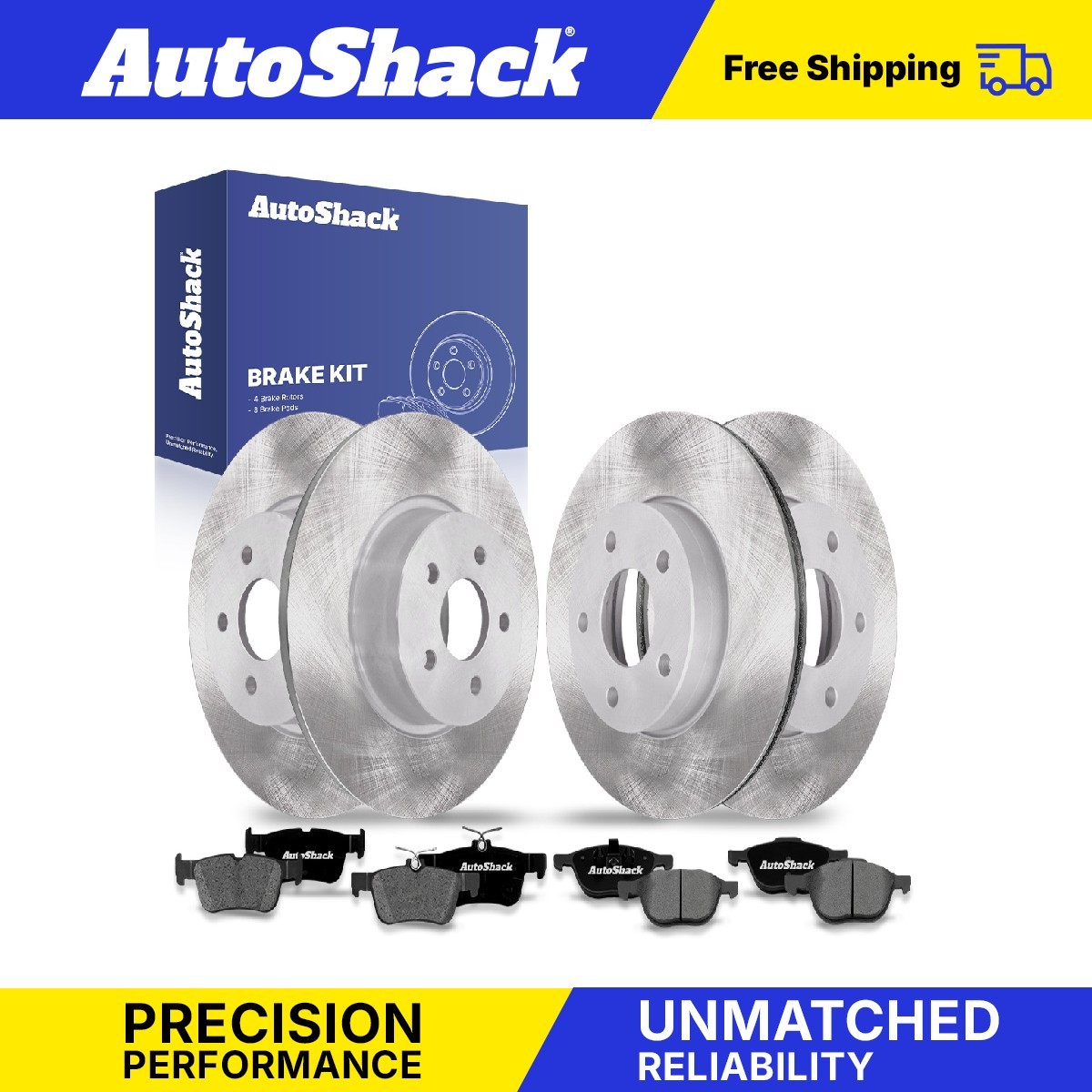 Front Rear Brake Rotors Premium Pads for Volvo, S40 2004-2011