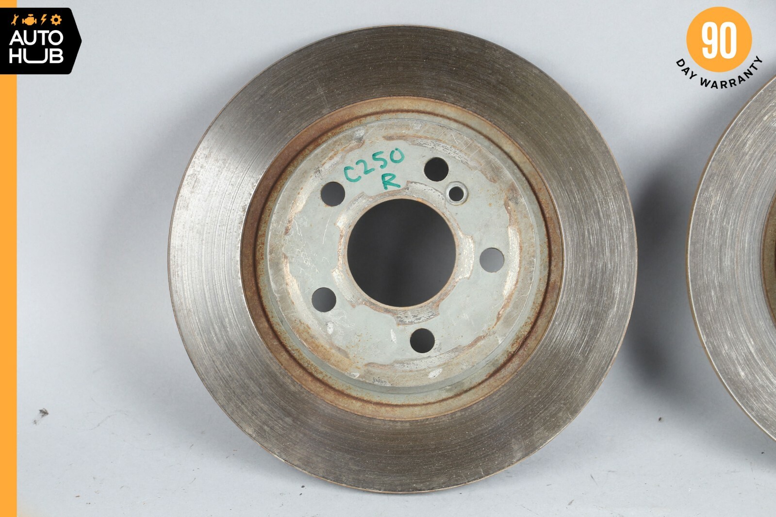 08-14 Mercedes W204 C250 C300 C350 Rear Brake Rotor Left and Right Set OEM