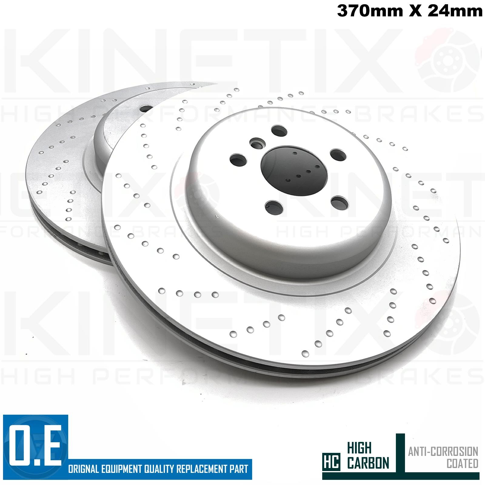FOR BMW 740d Ld G11 G12 M SPORT REAR BRAKE DISCS TEXTAR PADS 370mm