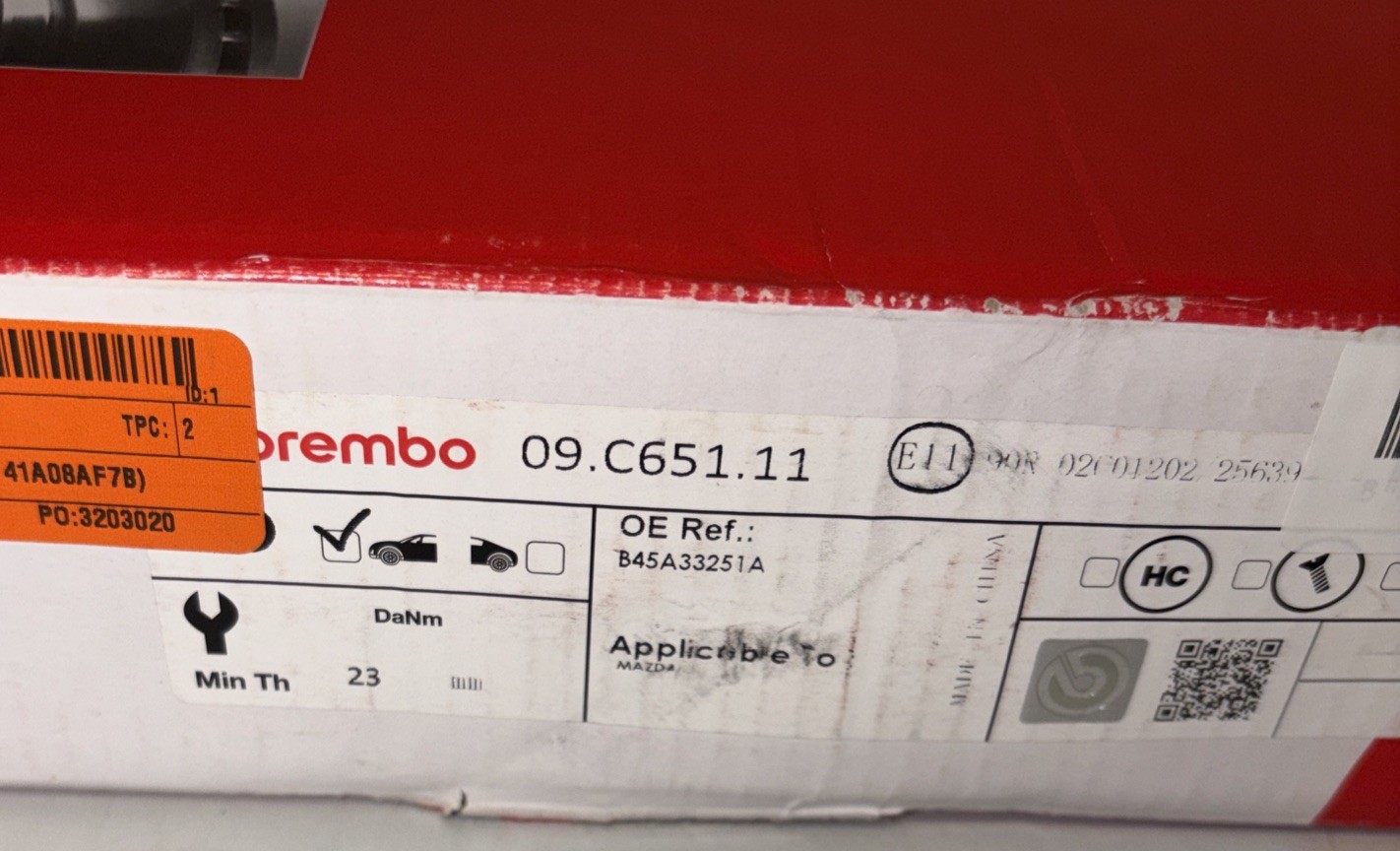 Brembo 09.C651.11 Disc Brake Rotor New Open Box