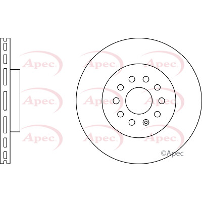 Apec Front Brake Disc DSK2951 – BRAND NEW – GENUINE – 5 YEAR WARRANTY