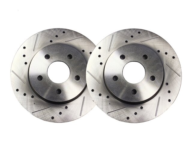 For 1996-2000 Plymouth Breeze Brake Rotor Set Rear Detroit Axle 17678MWJP 1997
