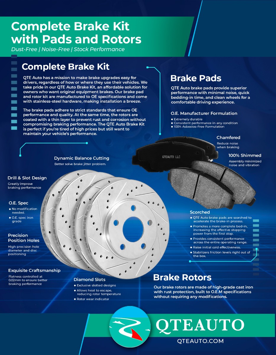Rear 278mm Drilled Slotted Brake Disc Rotors For 2023 Dodge Hornet