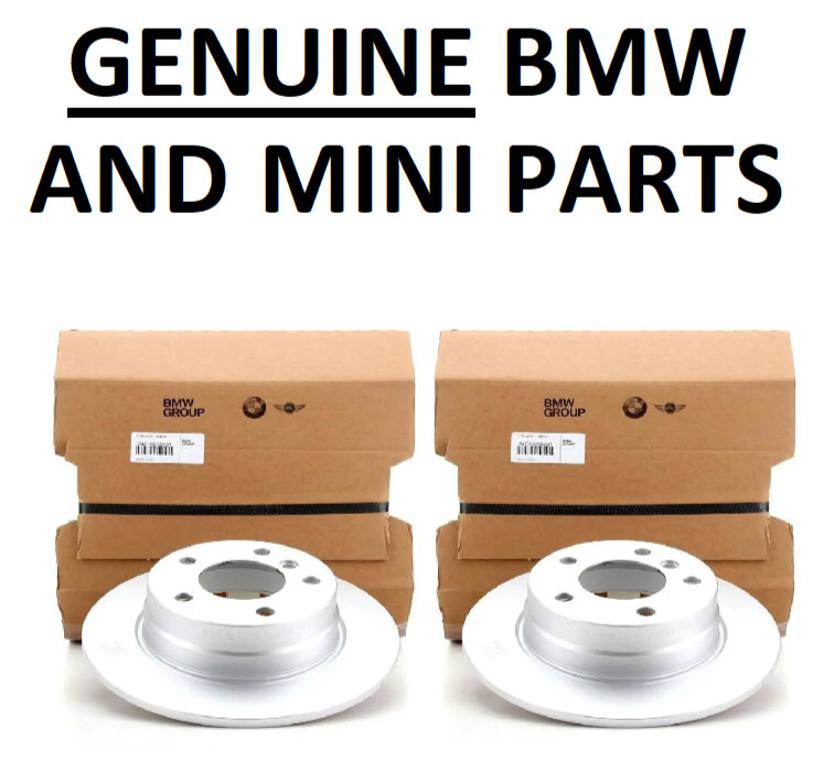 GENUINE BMW E81 E87 1 Series Ventilated Brake Discs 34216855001. REAR PAIR. 10X