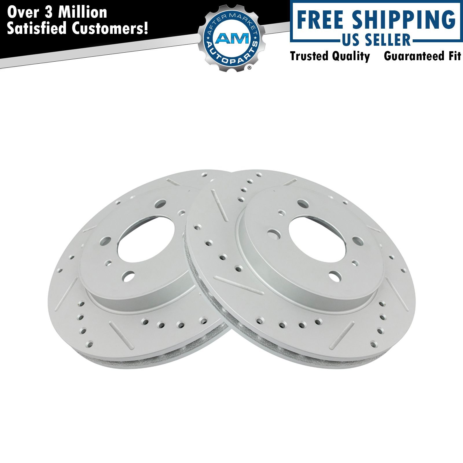 Front Brake Rotors Set For 2002-2006 Mitsubishi Lancer 1999-2002 Mirage