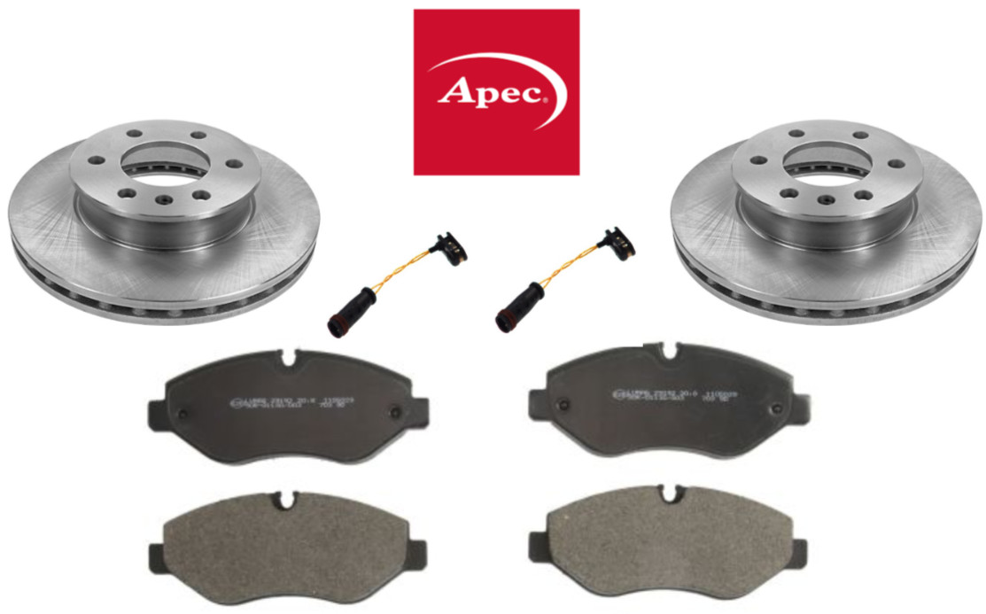 Apec BLUE Mercedes Sprinter (906) 313 CDi Front Brake Discs and Pads and Sensors