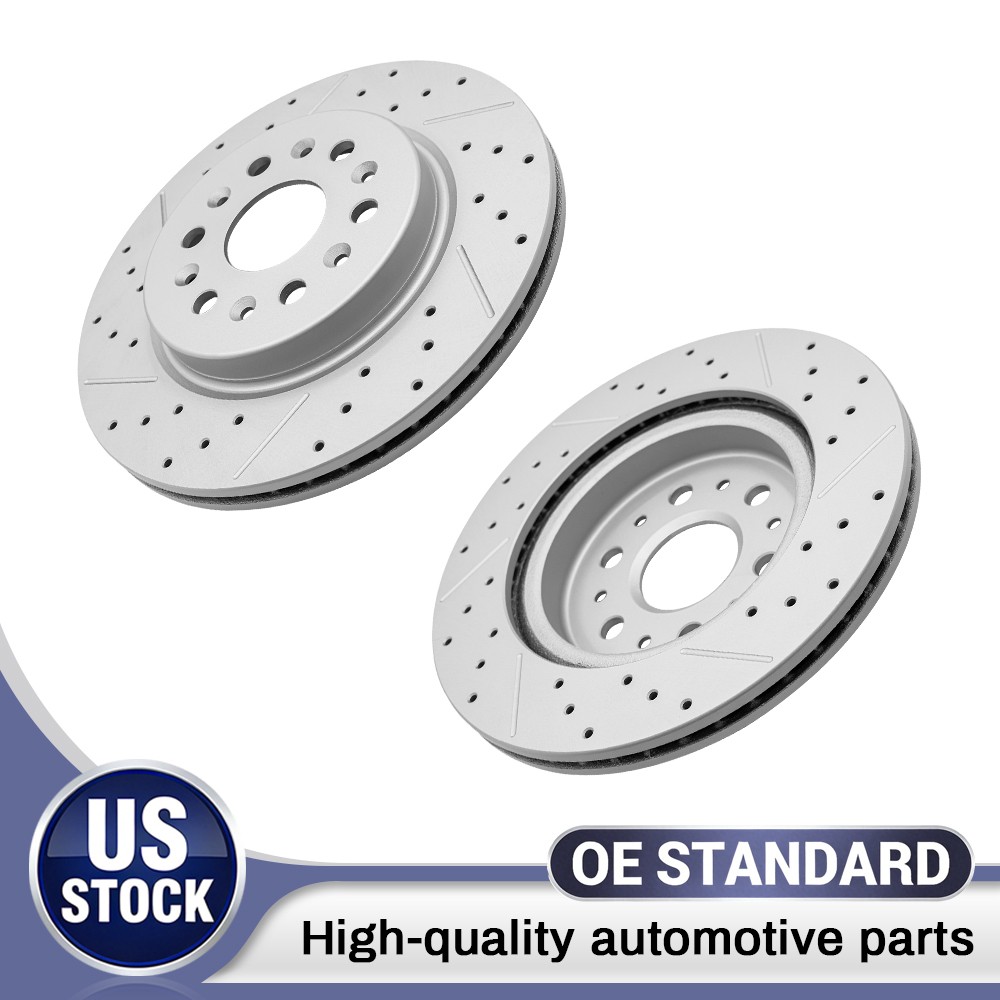 Rear Drilled Brake Rotor for Equinox EV Traverse Blazer Enclave OPTIQ XT5 Acadia